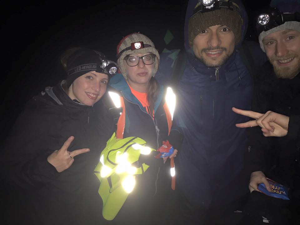 TRC Team at Scafell Pike, Wales