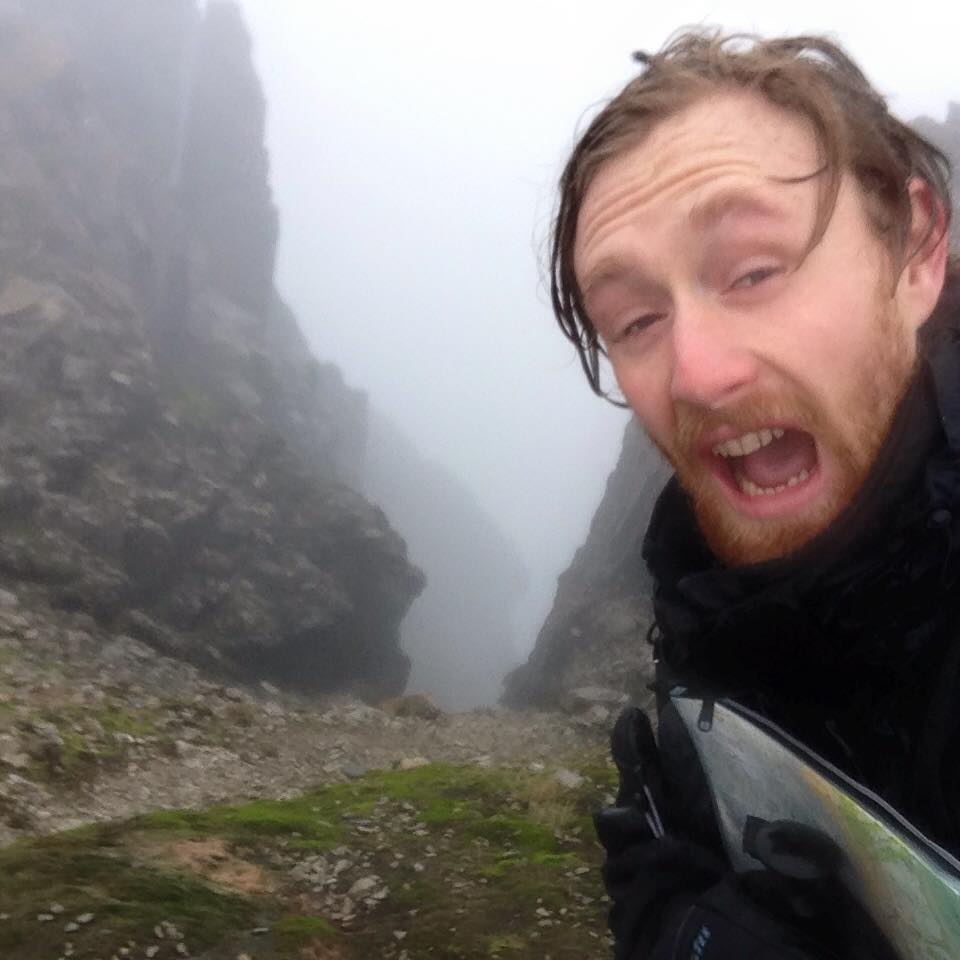 James Gilley hiking Ben Nevis